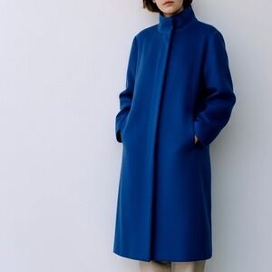 Forecaster of Boston Vintage 100% Pure Wool Made in USA Blue Coat Size 12